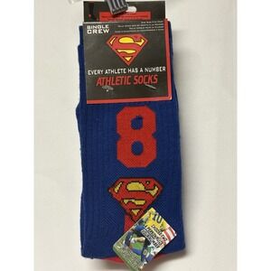 Superman Logo - Superhero's DC Comics - Crew Socks Brand New